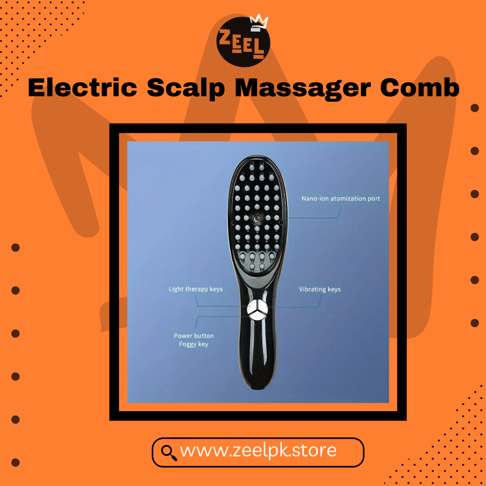 USB Rechargeable Electric Scalp Massager Brush